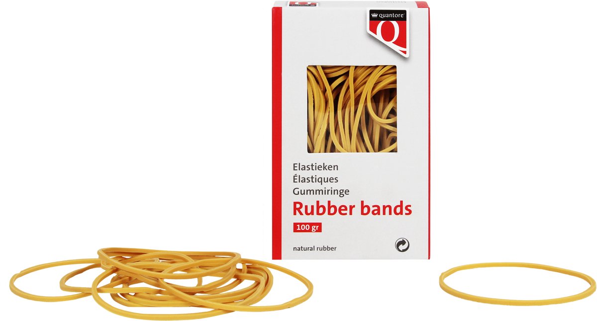 Elastiek Quantore 18 80x1 | 5x1mm 100gram | 40 stuks